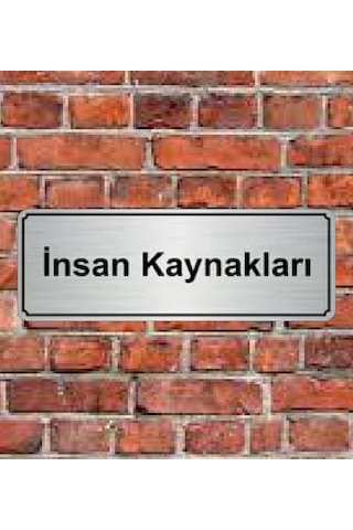 10X20 Cm Insan Kaynakları Yazılı Metal Yönlendirme Levhası