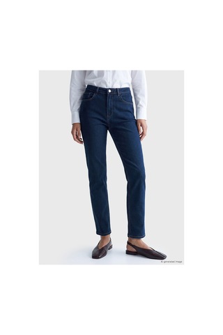 LC Waikiki Nevavm Farkıyla Lcw Everyday İndigo Denim Düz Straight & Düz Yüksek Bel Düz Paça Kadın Jean Pantolon İndigo - 929080472 İndigo