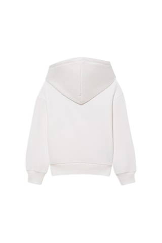 Mavi - Mavi Logo Baskılı Beyaz Kapüşonlu Sweatshirt 6610110-70057