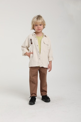 Xo Kids Erkek Çocuk Gömlek 1-4 Yaş 2551 Taş Rengi