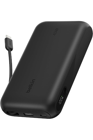 Belkin Ultracharge 20000 Mah Usb-c Kablolu Ve Ekranlı Power Bank, Siyah