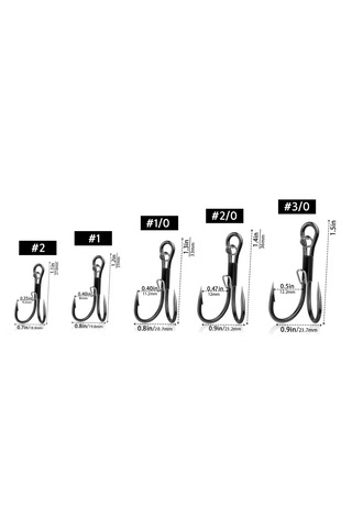 Hokkaido 10 Adet 1/0 Numara,çiftli,double,karides İğnesi,teke İğnesi,ürün Boyu 33 Mm. Ortanca Boy