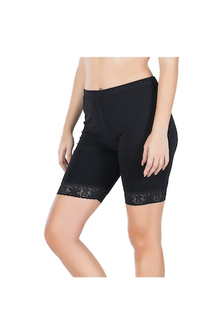 Derya Kurşun Paçası Dantelli Dizüstü Kadın Tayt 415 Fuşya