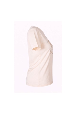 Trender 26yl71595006 Bej Kadın T-shirt Sonbahar Baskı Bej