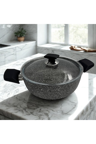 Vivaldi Granit Basık Tencere 26 Cm