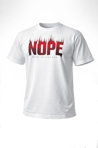 Dark Line Pamuk Unisex Siyah-beyaz Renk Oversize T-shirt Nope Beyaz - Siyah S