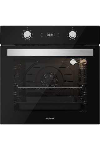 Silverline BO6504B01 - CS5349B01 - 3420 Classy 60 Siyah Cam Ankastre Set
