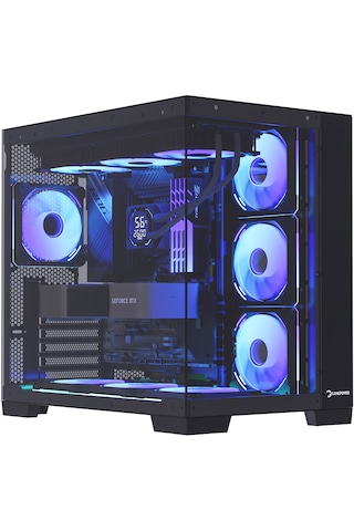 Gamepower Warcry Pulse 4x12 CM ARGB Fan Temperli Cam Atx Gaming Kasa