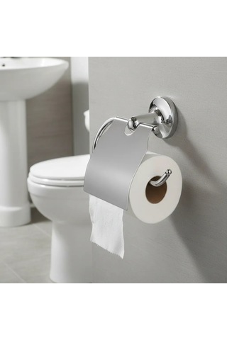 Lider Kapaklı Tuvalet Kağıtlığı 125x150x60 Mm Krom