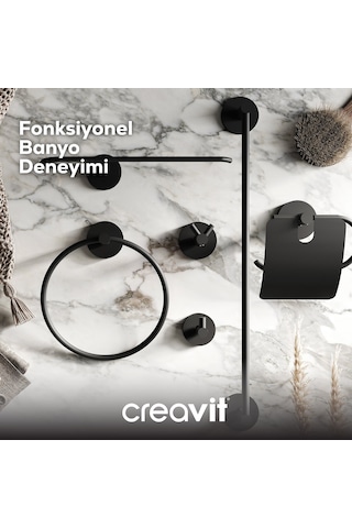 Creavit DR27004S Drop Kağıt Havluluk - Siyah