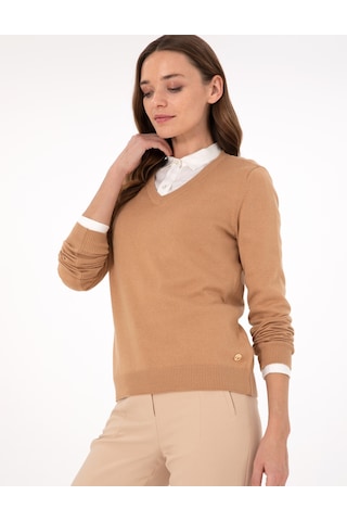 Pierre Cardin Kadın Camel Kazak /triko 50300803-vr015 Camel CAMEL