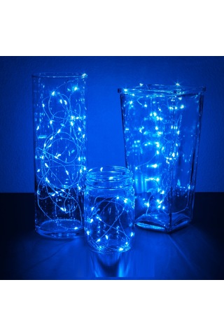 10 Metre Mavi Pilli Led Işık Mavi Led Işık Mavi Yılbaşı Ağacı Işığı Mavi Noel Işığı 100 Ledli Mavi Led Işık 100 Ledli Parlak Canlı Led Işık