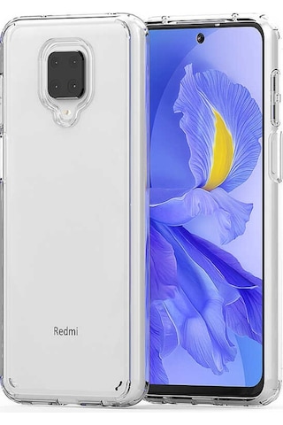 Xiaomi Redmi Note 9 Pro Kılıf Zore Coss Şeffaf Sert Silikon Kılıf Renksiz