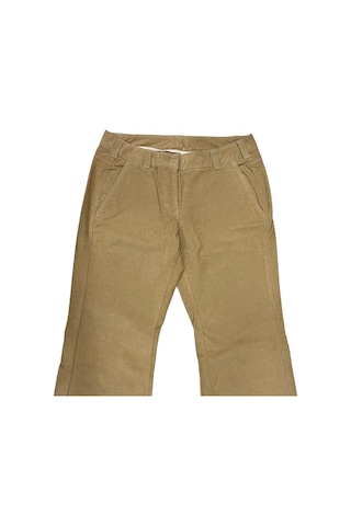 United Colors of Benetton Benetton 137 BEIGE Kapaklı cep Bayan Kadife Pantolon 38 Çok Renkli