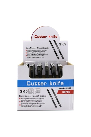 Arrow Cutter Knife Sk-5 Ar-34 Falçata Maket Bıçak Mini Metal - 60'li Paket