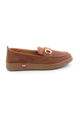 Taba Süet Kadın Loafer Ayakkabı K01536105272