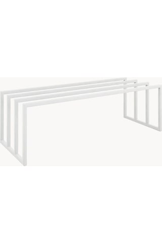 Bovi Metal Profil Ayakkabı Rafı Beyaz