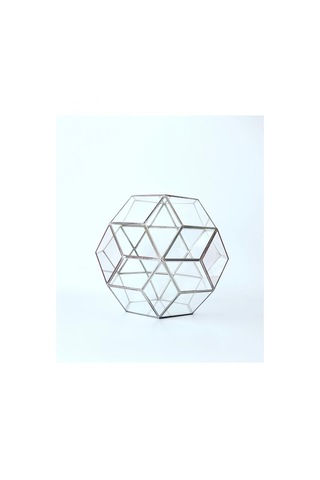 Dekoratif Cam Fanus - Geometrik Cam Fanus - Teraryum Cam Fanus