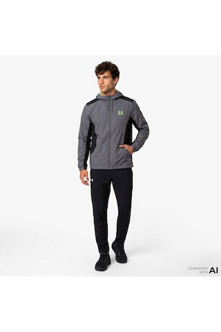 Under Armour Tech Sport Woven Erkek Gri Antrenman Ceket 6011267