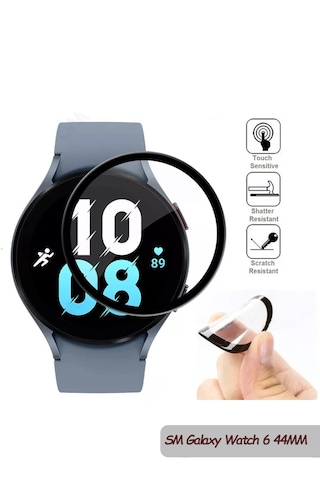 Samsung Galaxy Uyumlu Watch 6 44mm Ekran Koruyucu 3d Kavisli Full Kaplam