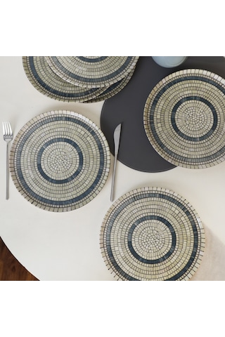 Keramika Mosaic Marvels Servis Tabağı 28 Cm 6 Adet 21620