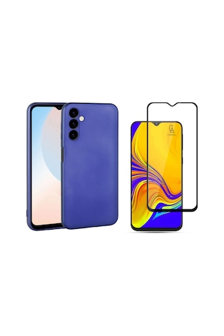 Samsung Galaxy Uyumlu A24 İle Soft Yumuşak Telefon Kılıfı Ve 5d Tam Kaplayan Cam Ekran Koruyucu