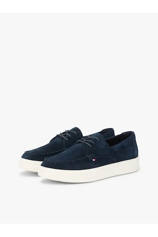 Tommy Hilfiger Casual Suede Stıtch Toe Hybrıd Erkek Mavi Günlük Ayakkabı - Fm0fm05707