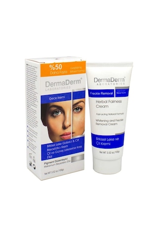 Dermaderm Bitkisel Cilt Beyazlatıcı Gece Leke Kremi 100 G
