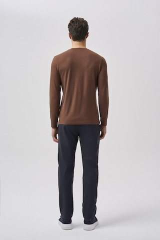 Bisse Bisse Studio Erkek Bisiklet Yaka Triko Koyu Taba Bstr25506 D13-1 K.taba