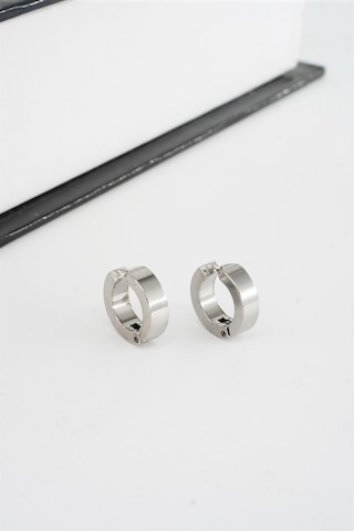 Unisex 316 L Paslanmaz Çelik 1.5 CM Sıkıştırmalı Halka Model Küpe