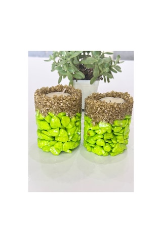 Dekoratif Tealight Mumluk Obje 2 Li