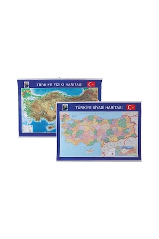 Gülpaş Dünya ve Türkiye Haritası 70X100CM