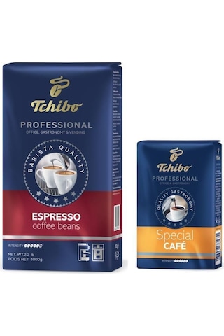 Tchibo Profesional Espresso Çekirdek Kahve 1 KG + Tchibo Profesional Special Filtre Kahve 250 G Tchibo Profesional Espresso Çekirdek Kahve 1 KG + Tchibo Profesional Special Filtre Kahve 250 G