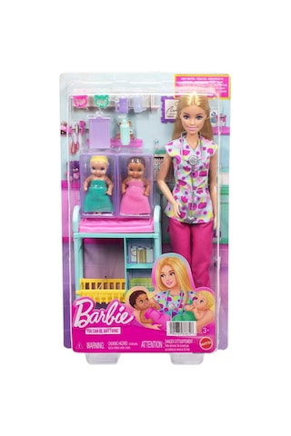 Barbie Kariyer Bebekleri Çocuk Doktoru Oyun Seti Jmk12
