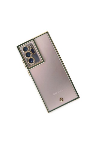Newface Samsung Uyumlu Galaxy Note 20 Ultra Kılıf Liva Lens Silikon - Yeşil Resimdeki
