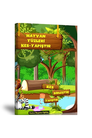 Okul Öncesi Ve Birinci Sınıflar İçin Kes-yapıştır Seti Hayvanlar
