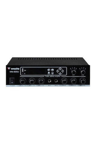 Westa WM-605U Trafolu 100 W Çift Bölgeli Amfi