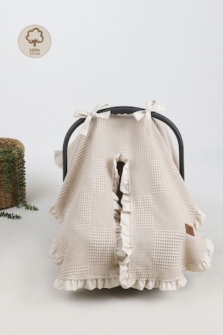 Fırfırlı Pike Bebek Puset Örtüsü Puset Ana Kucağı Örtüsü