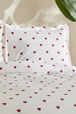 Karaca Home Amour 100 Pamuk Çift Kişilik Pike Takımı Kırmızı Kırmızı