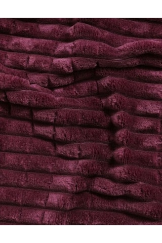Merinos Modern Line 3 Parça Çift Kişilik Battaniye Seti Kutulu 220x240 Cherry Vişne