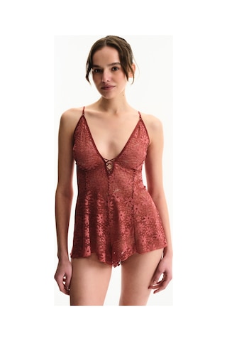 Penti Bordo Teddy Tulum Bx33