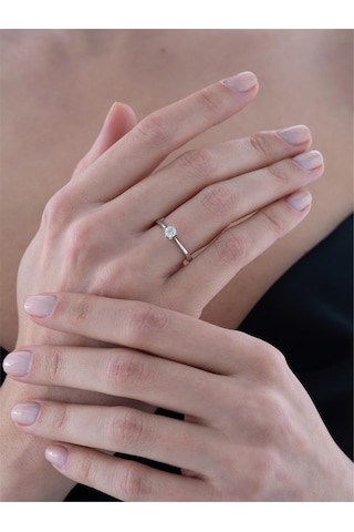 0,23 Karat Tektaş Pırlanta Yüzük-706