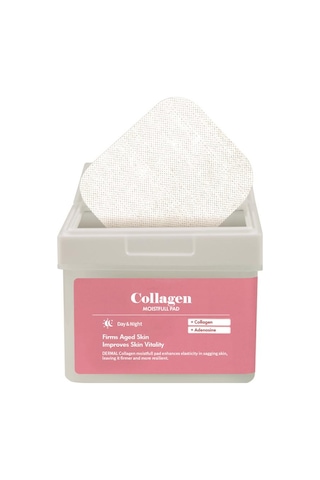 Dermal Collagen Moistfull Pad 120 Li Kolajen İçerikli Nemlendirici Ve Cilt Sıkılaştırıcı Tonik Ped 180 Ml