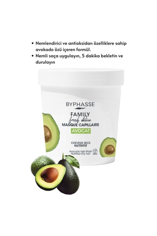 Byphasse Family Fresh Avokadolu Besleyici Saç Maskesi 250 ML