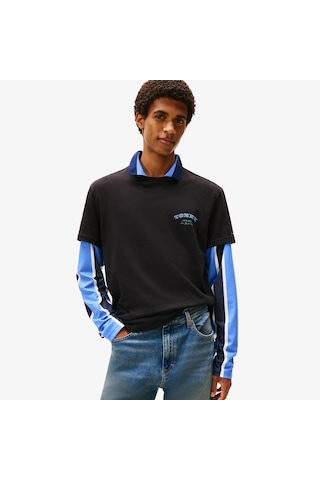 Tommy Hilfiger Regular Dollar Stack Erkek Siyah T-shirt Dm0dm22318 Siyah