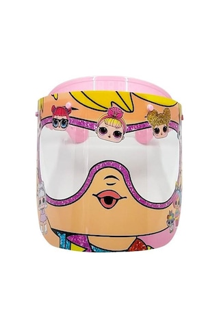 Lol Bebek Kız Çocuk Oynar Başlıklı Yüz Koruyucu Siperlik Koruma Çok Renkli