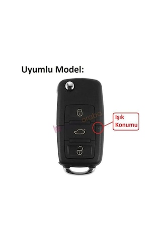 Gma Keys Volkswagen Vw Golf Polo Jetta Bora Passat Transporter 3 Tuşlu Dönüşüm Çevirici Anahtar Kumanda Kabı