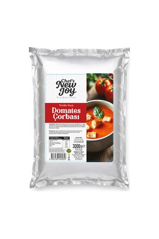 Chefs New Joy Domates Çorbası 3000 Gr Tomato Soup Hazır Çorba