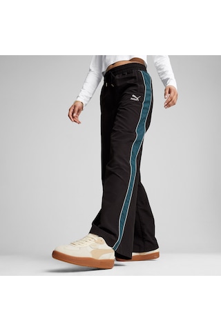 Puma Play Loud T7 Track Kadın Siyah Pantolon Düz 626807 Siyah