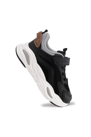 Daxtors Evo Sneaker Ortopedik Taban Unisex Çocuk Spor Ayakkabı Siyah